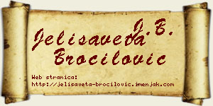 Jelisaveta Broćilović vizit kartica